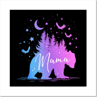 Mama Bear Gift , Mothers day Posters and Art